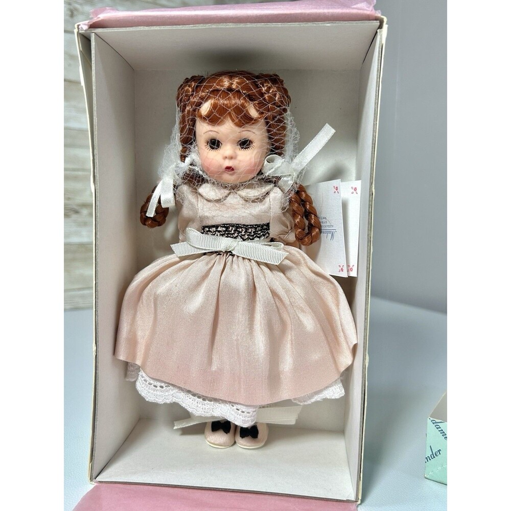 Madame Alexander Pretty Pals Pink Wendy Doll 26770 8” Red Hair Pink Dress 2000
